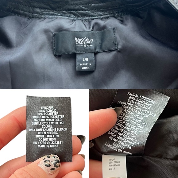 Mossimo Women’s Large Brown Fuzzy Faux Fur Leather Neckline Open Vest #259121669 - Picture 3 of 16